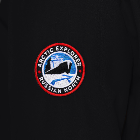 Мужская куртка BOMBER из натурального гусиного пуха Черный