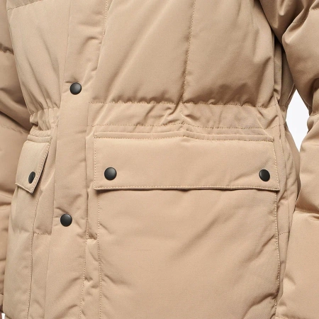 Стеганая пуховая женская куртка GAZ Бежевый