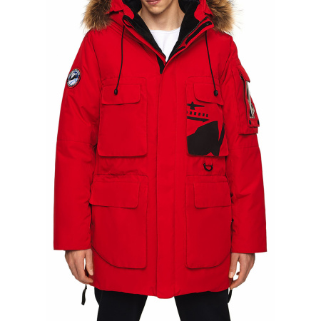 Мужская экспедиционная парка LEDOKOL. Цвет: Красный