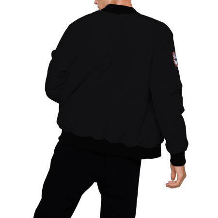 Мужская куртка BOMBER из натурального гусиного пуха Черный