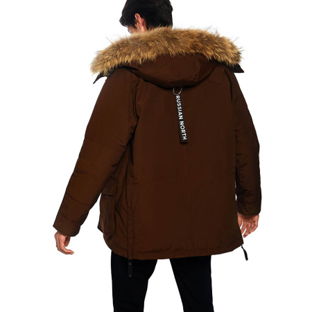 CHILL - универсальная и легкая мужская зимняя парка. Цвет: Какао