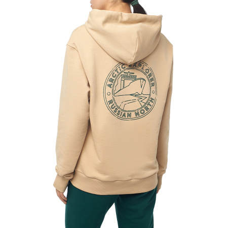 Толстовка с лого женская Бежевый