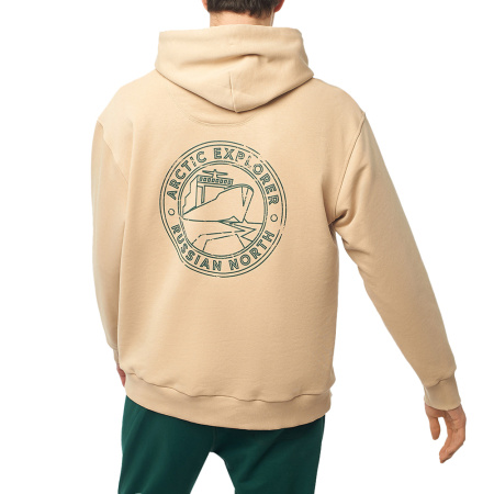 Толстовка с лого мужская Бежевый